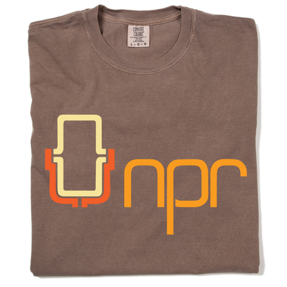 NPR '70s Full Color Logo Garment-Dyed Tee