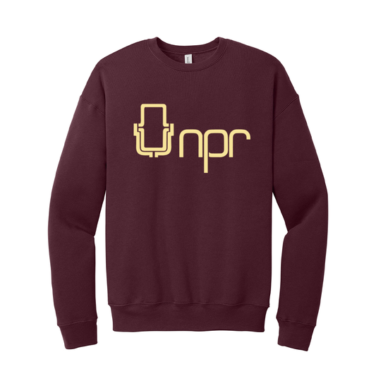 NPR '70s Mic Logo Crewneck Sweatshirt