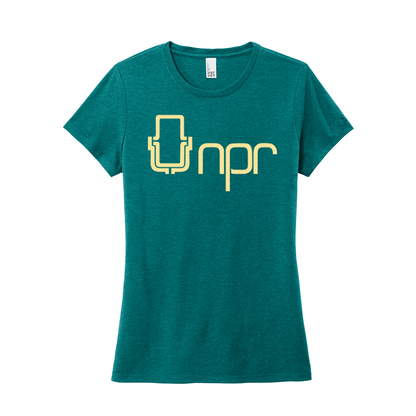 NPR '70s Mic Logo Women's Tri Tee