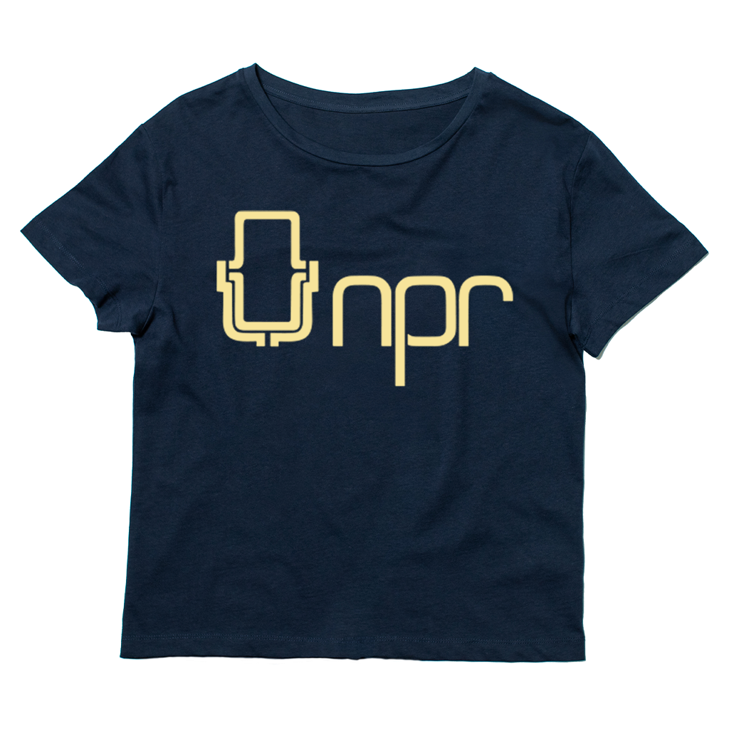 NPR '70s Mic Logo Women's Micro Rib Baby Tee