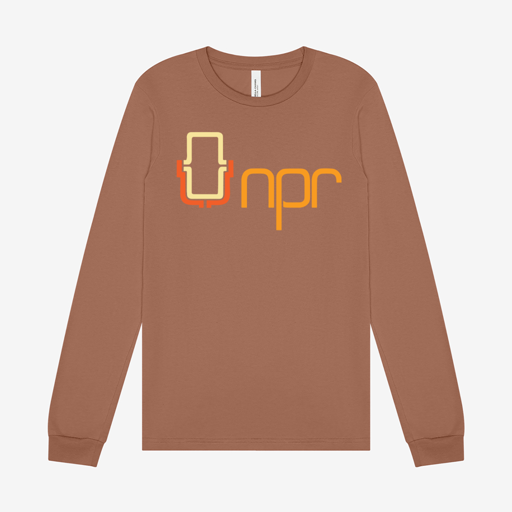 NPR '70s Mic Full Color Logo Long Sleeve Tee