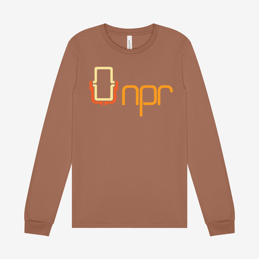NPR '70s Mic Full Color Logo Long Sleeve Tee