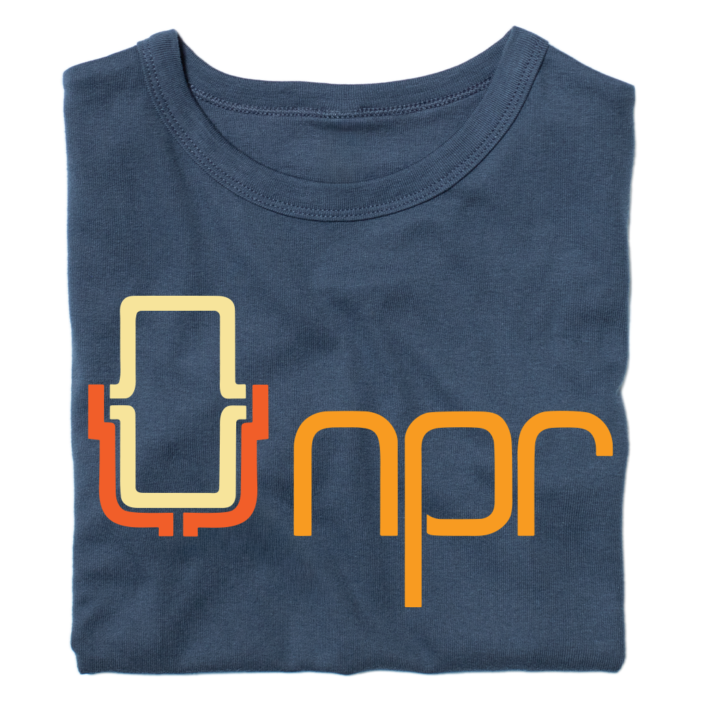 NPR '70s Mic Full Color Logo Women's Micro Rib Baby Tee