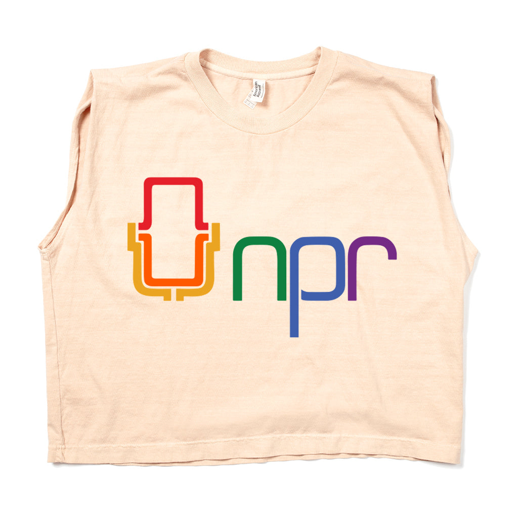 NPR Pride 70s Logo Muscle Tee