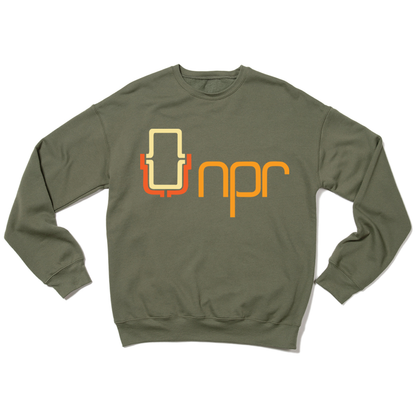 NPR '70s Full Color Logo Crewneck Sweatshirt