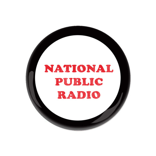 NPR Cooper Red & Black Button