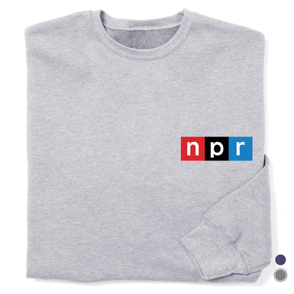 NPR Full Color Logo Pocket Print Crewneck Sweatshirt
