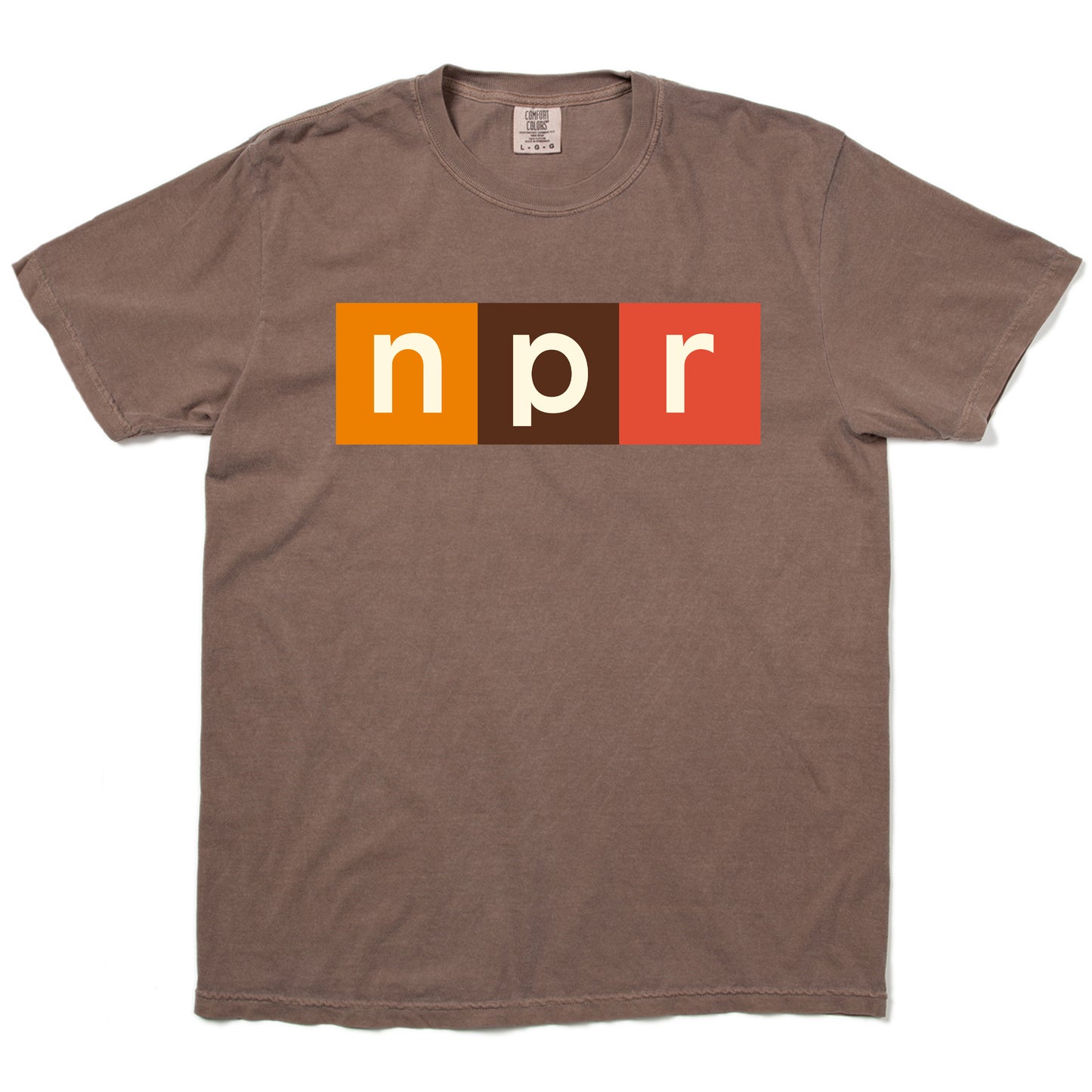 NPR Modern Logo 70s Colors Logo Tee