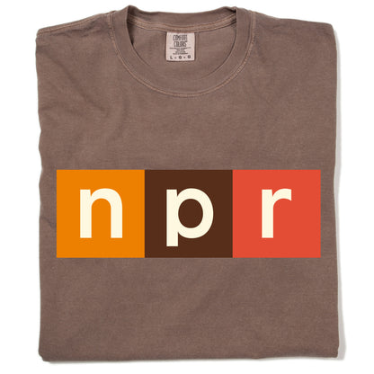 NPR Modern Logo 70s Colors Logo Tee