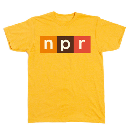 NPR Modern Logo 70s Colors Logo Tee