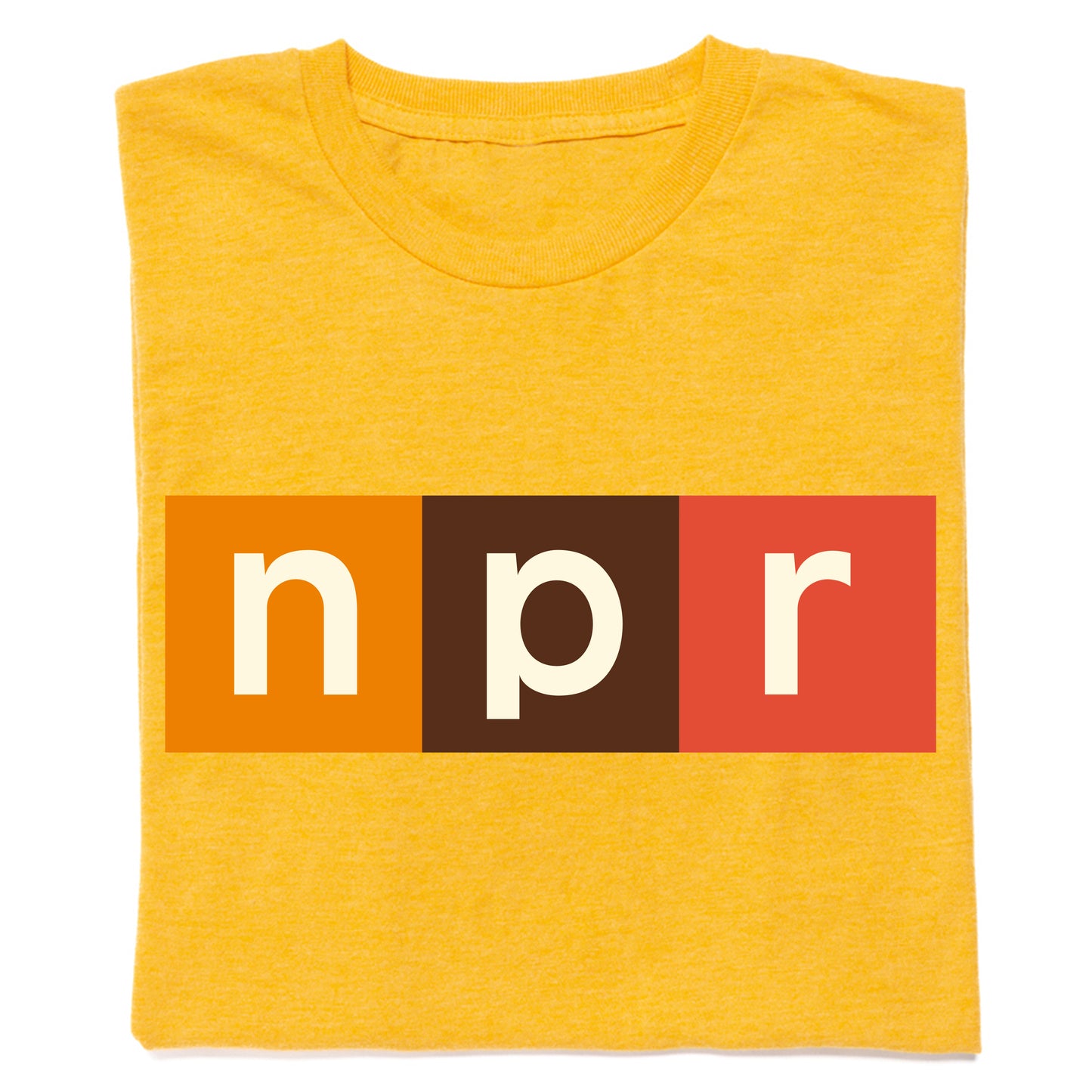 NPR Modern Logo 70s Colors Logo Tee