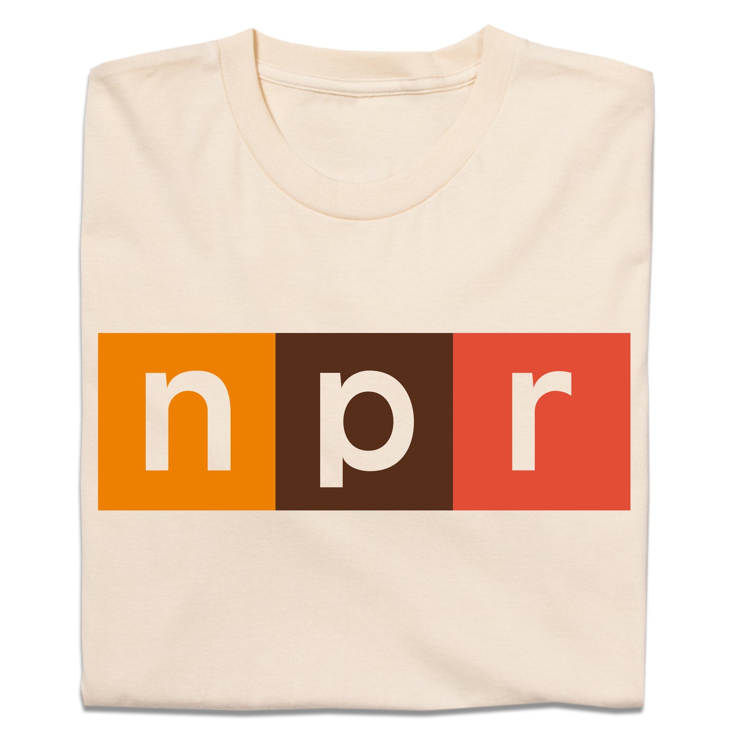 NPR Modern Logo 70s Colors Logo Tee