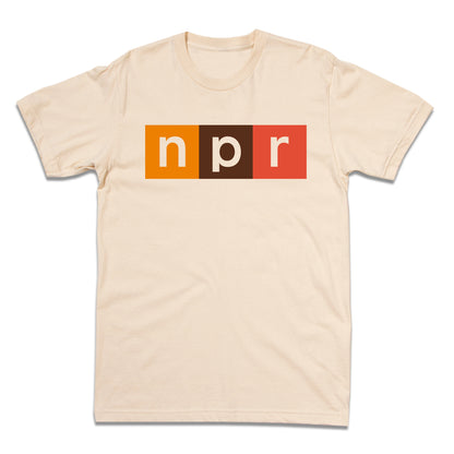 NPR Modern Logo 70s Colors Logo Tee