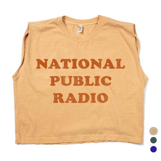 NPR Retro 70s Cooper Muscle Crop Women's Tee