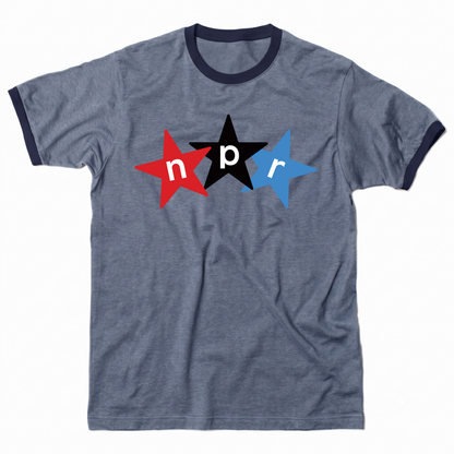NPR Stars Logo Ringer Tee
