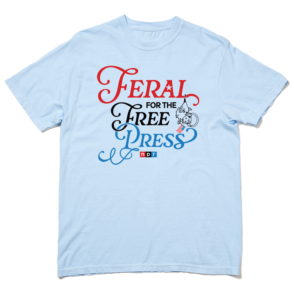 NPR USA Feral for the Free Press Garment-Dyed Heavyweight Tee