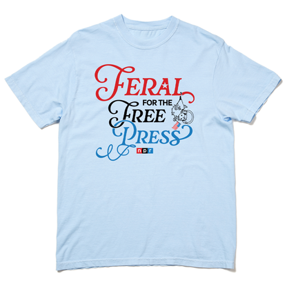 NPR USA Feral for the Free Press Garment-Dyed Heavyweight Tee