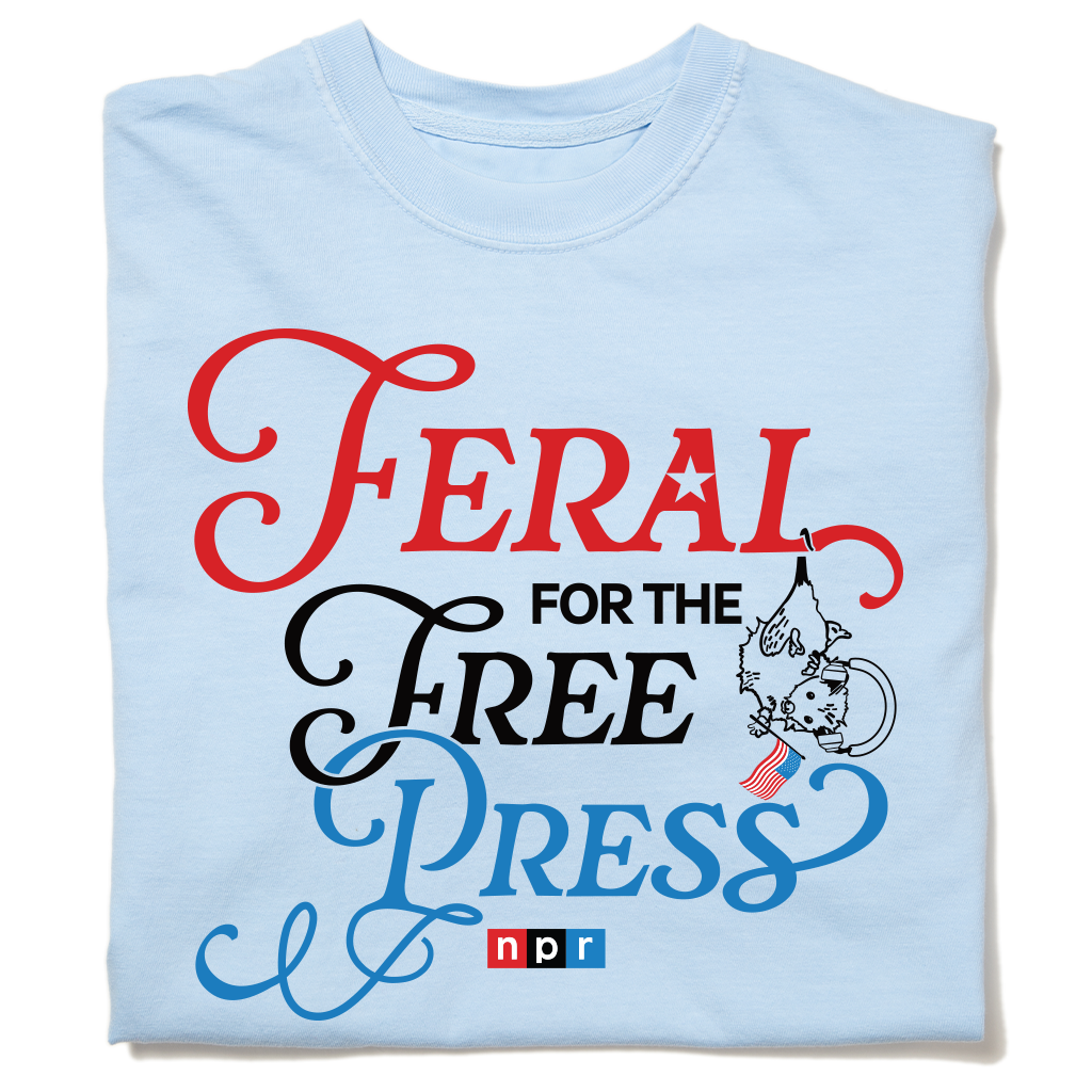 NPR USA Feral for the Free Press Garment-Dyed Heavyweight Tee