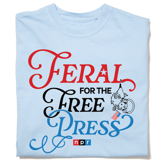 NPR USA Feral for the Free Press Garment-Dyed Heavyweight Tee