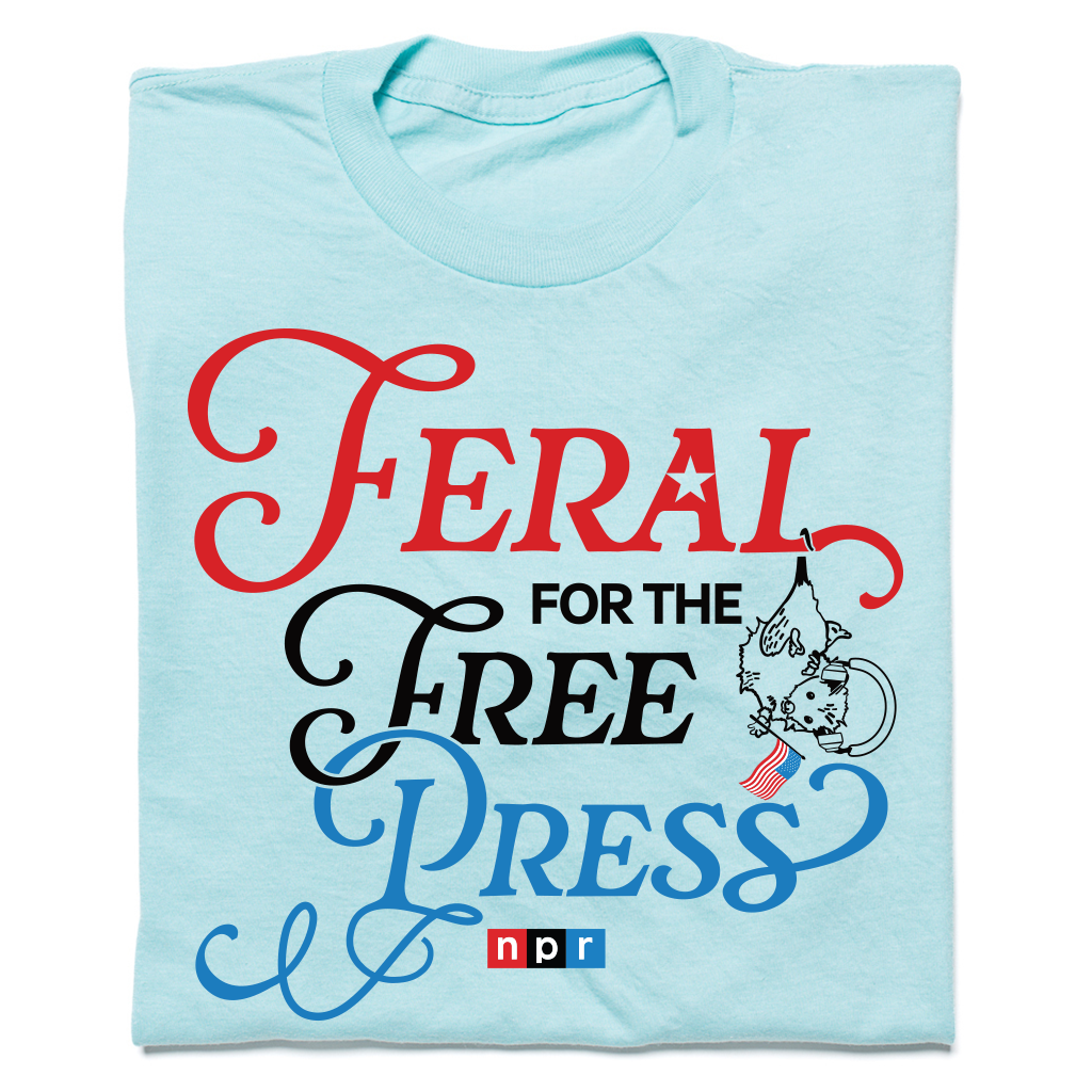 NPR USA Feral for the Free Press Tee