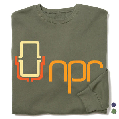 NPR '70s Full Color Logo Crewneck Sweatshirt