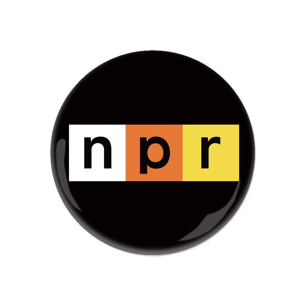 NPR Candy Corn Logo Mini Button