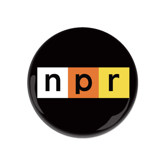NPR Candy Corn Logo Mini Button