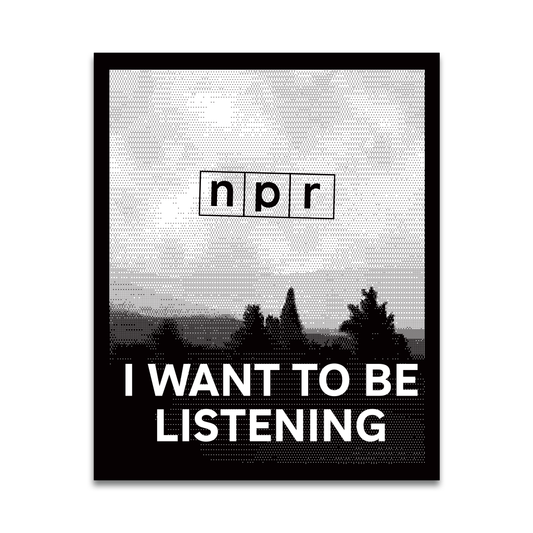 I Want to Be Listening Sticker