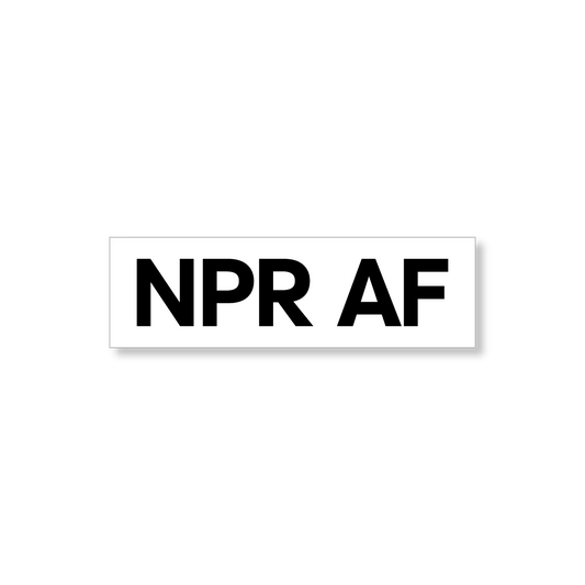 NPR AF 2.5" Sticker
