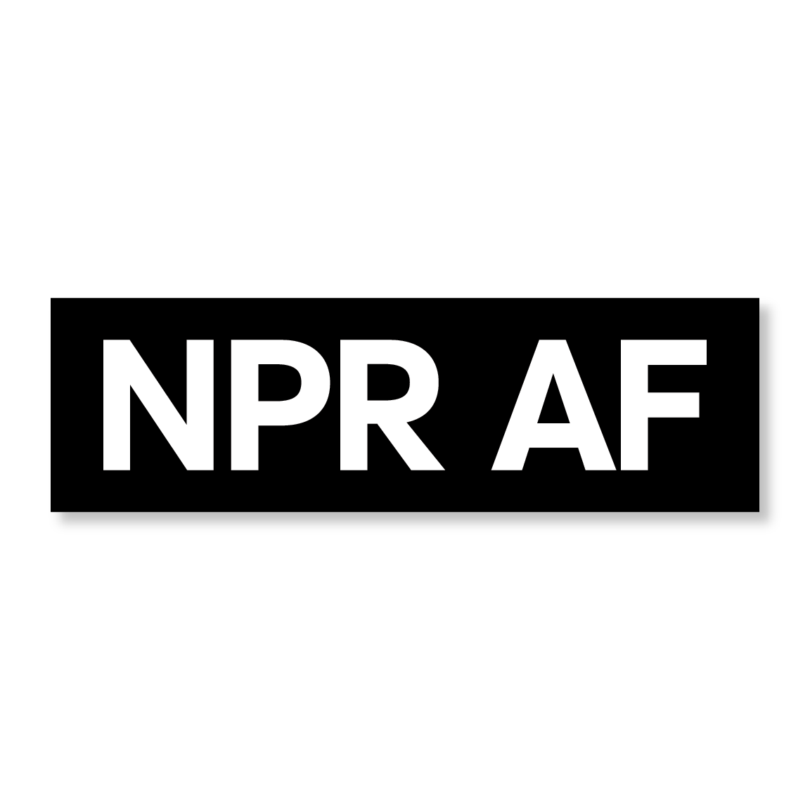 NPR AF 3.5" Sticker
