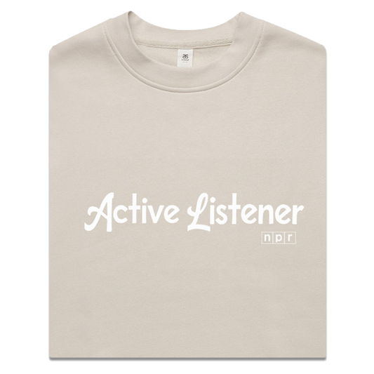 Active Listener Crewneck Sweatshirt - Bone