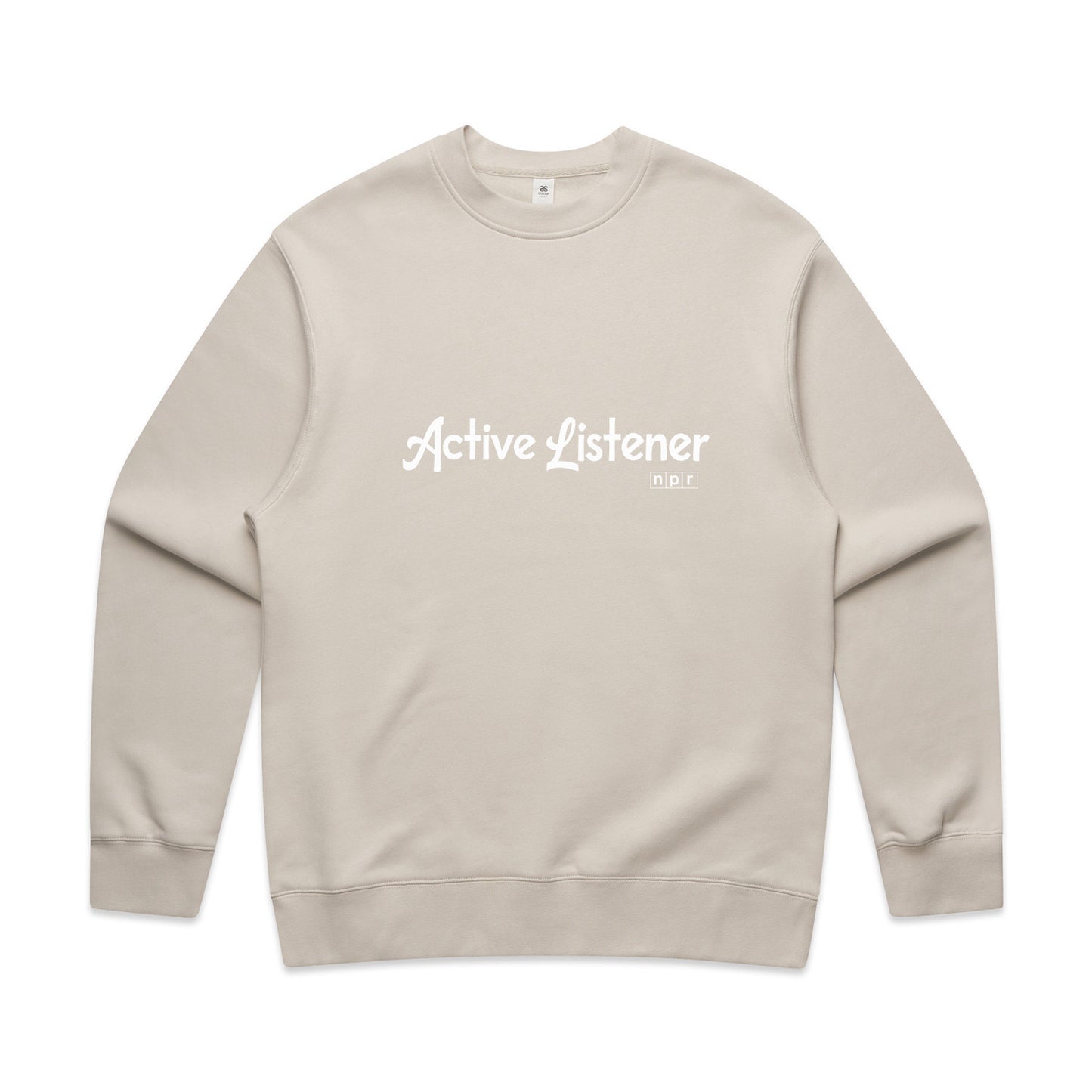 Active Listener Crewneck Sweatshirt - Bone
