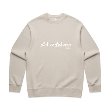 Active Listener Crewneck Sweatshirt - Bone