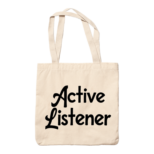 Active Listener 2-Sided Tote Bag