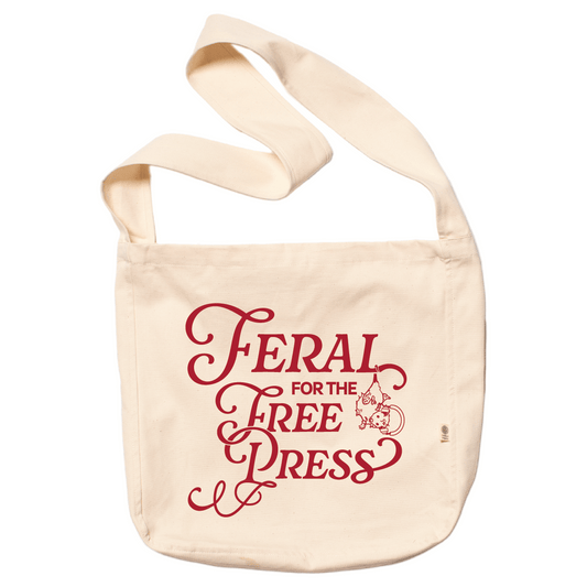 Feral For the Free Press Farmer's Market Tote Bag