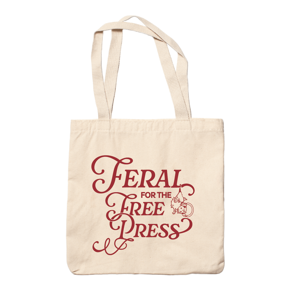 Feral For the Free Press 2-Sided Tote Bag