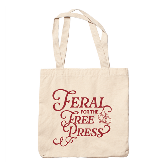 Feral For the Free Press 2-Sided Tote Bag