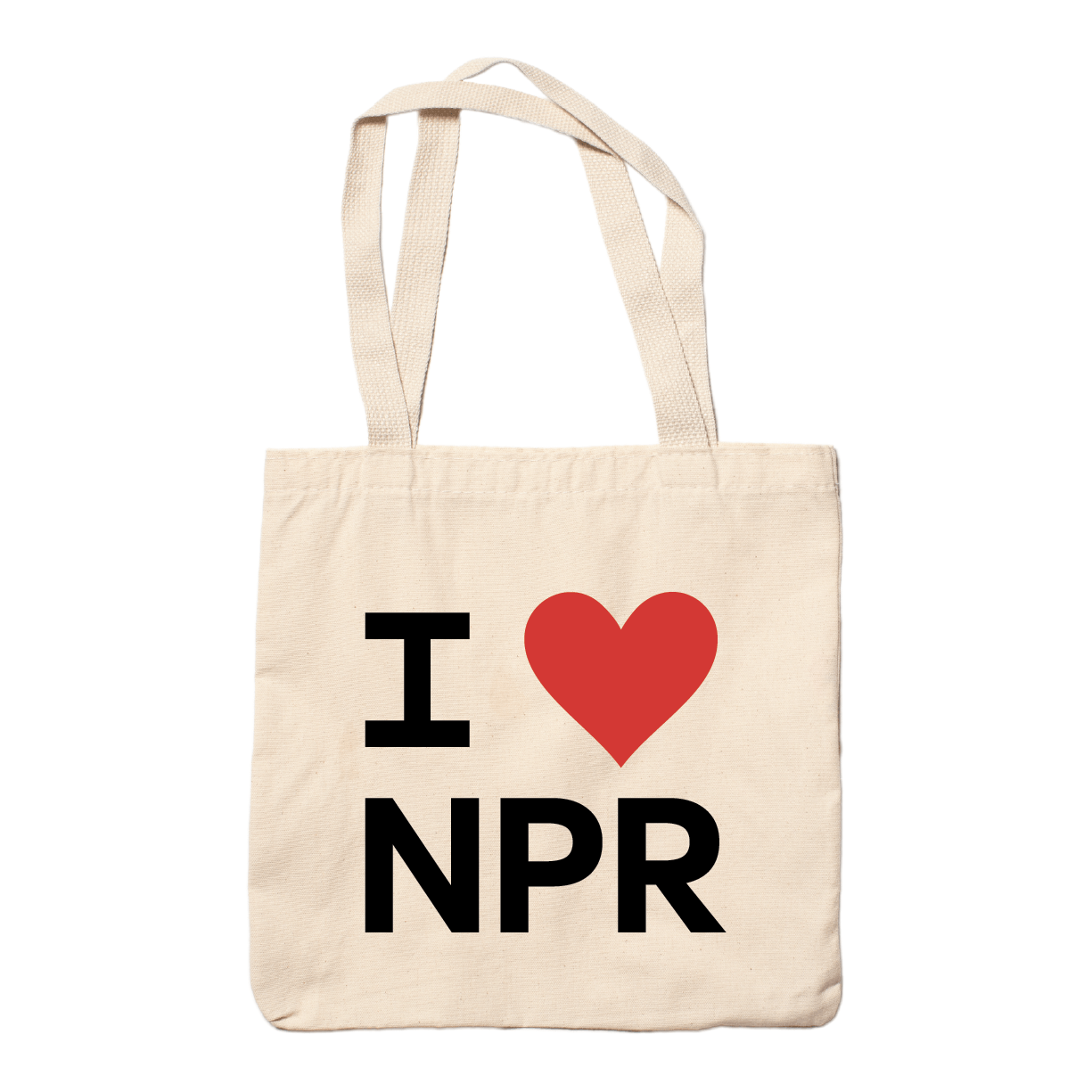 I Heart NPR 2-Sided Tote Bag