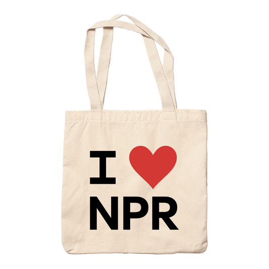 I Heart NPR 2-Sided Tote Bag