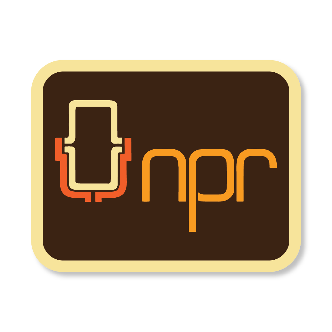 NPR '70s Logo Sticker