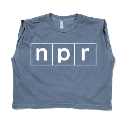NPR Logo Muscle Crop Women's Tee