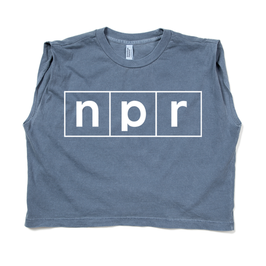 NPR Logo Muscle Crop Women's Tee