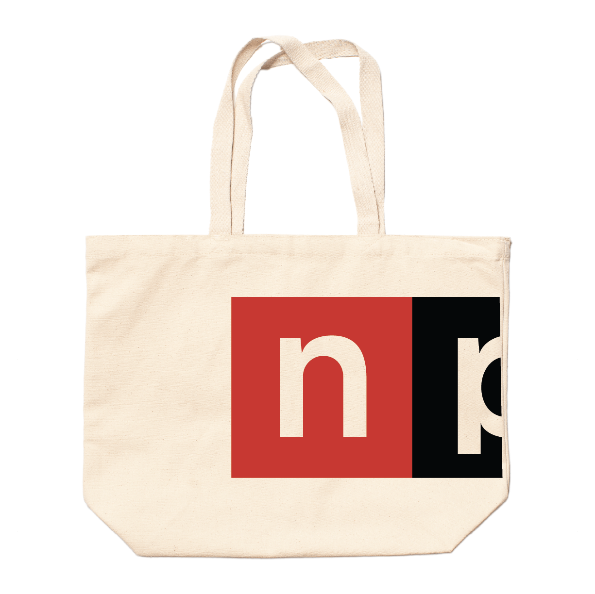 NPR Full Color Logo Wrap-Around Jumbo Tote Bag