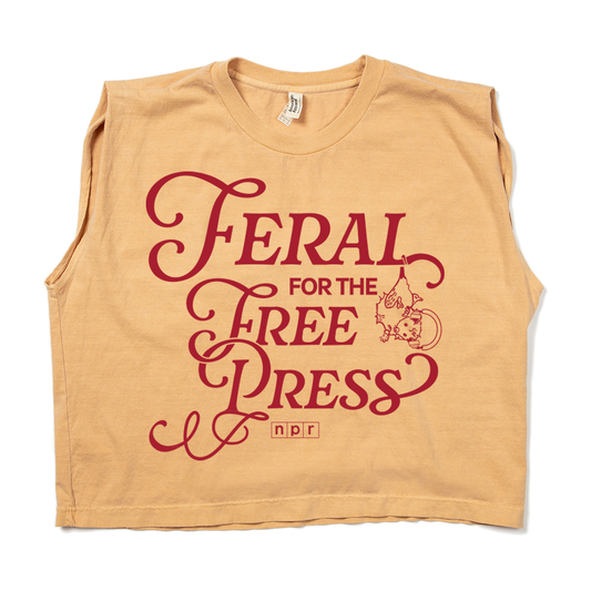 Feral for the Free Press Muscle Crop Women's Tee