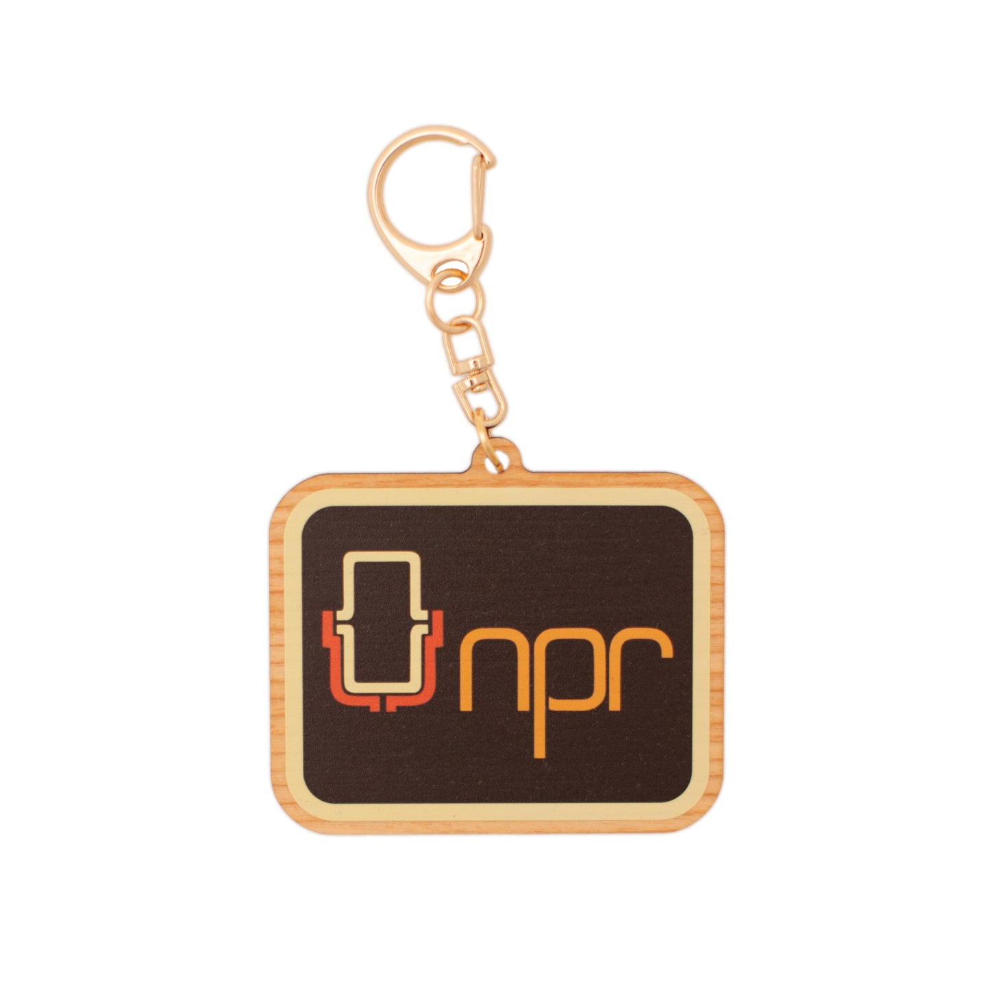 NPR 70s Logo Keychain