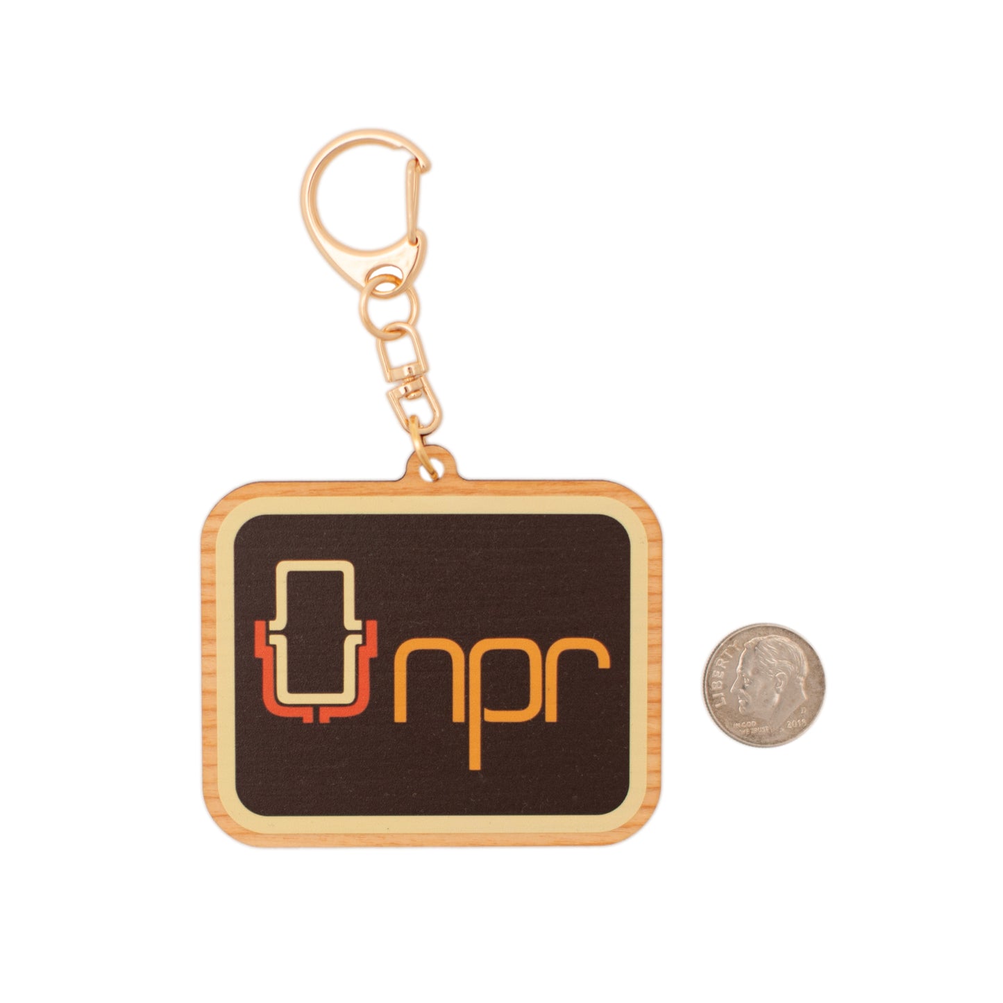 NPR 70s Logo Keychain