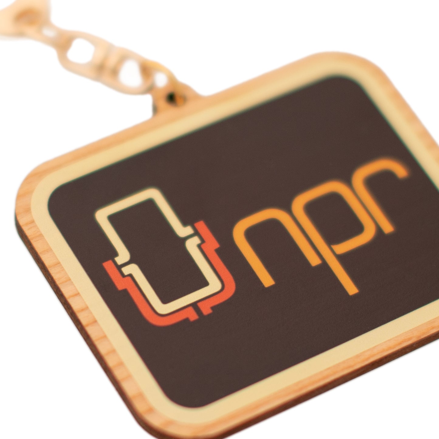 NPR 70s Logo Keychain