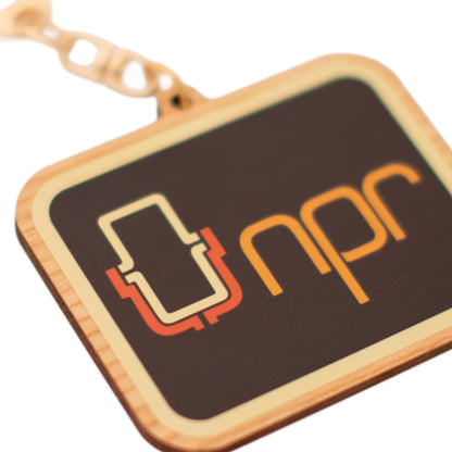 NPR 70s Logo Keychain