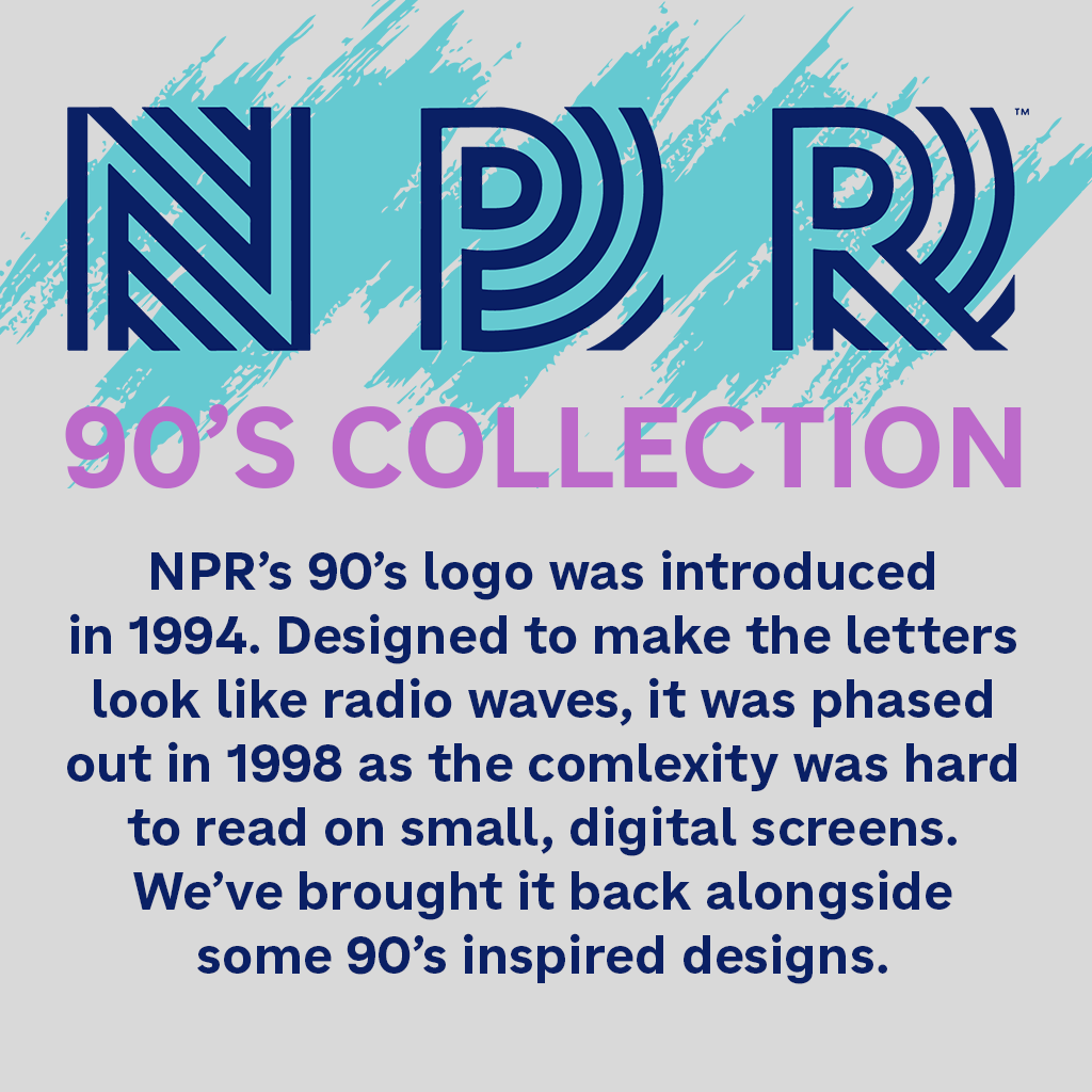 NPR 90s Repeating Logo Crewneck Sweatshirt