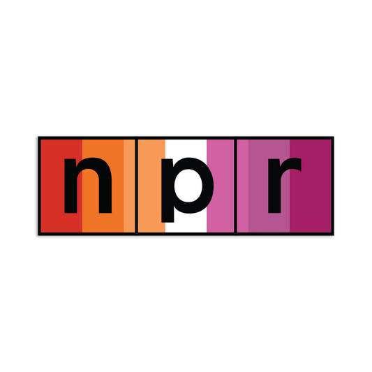 NPR Lesbian Logo Sticker